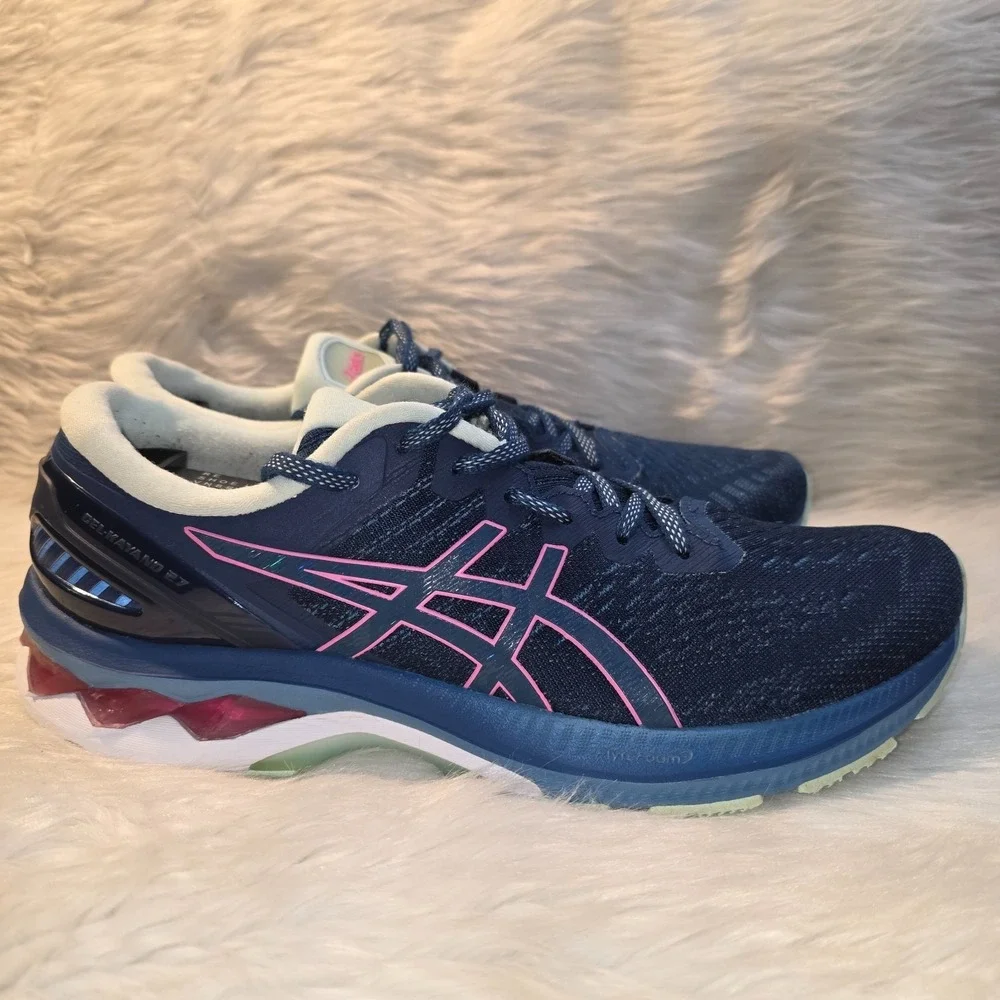 Women's Running Shoes ASICS Gel-Kayano 31 Navy Pink Size 10.5 1012A649